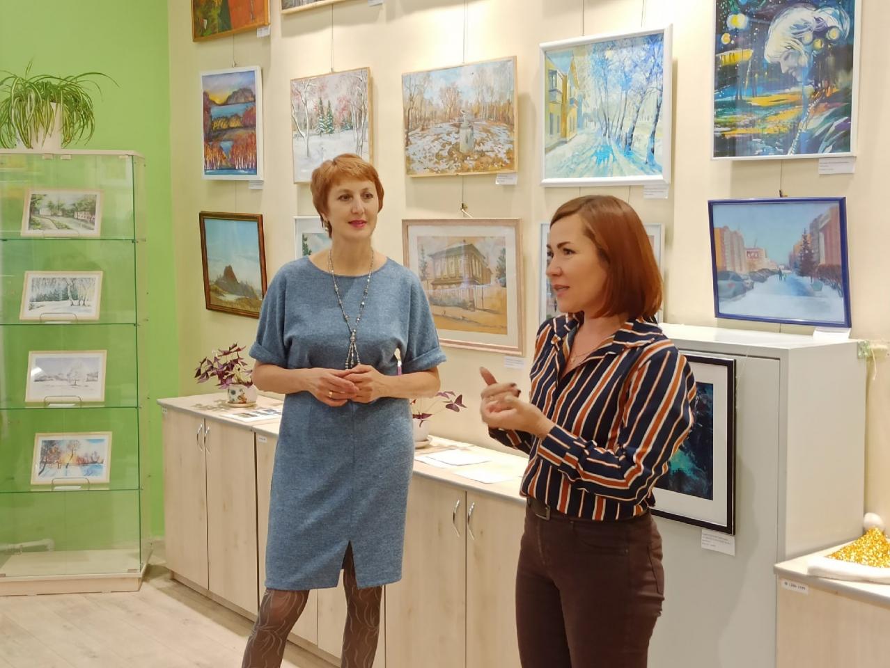 Открытие выставки городского клуба художников 