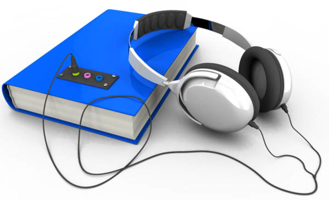 Аудиокниги вслух. Книга с наушниками. Аудиокниги для слабовидящих. Гарнитура для прослушивания аудиокниг. Прослушивание аудиокниг иллюстрация.